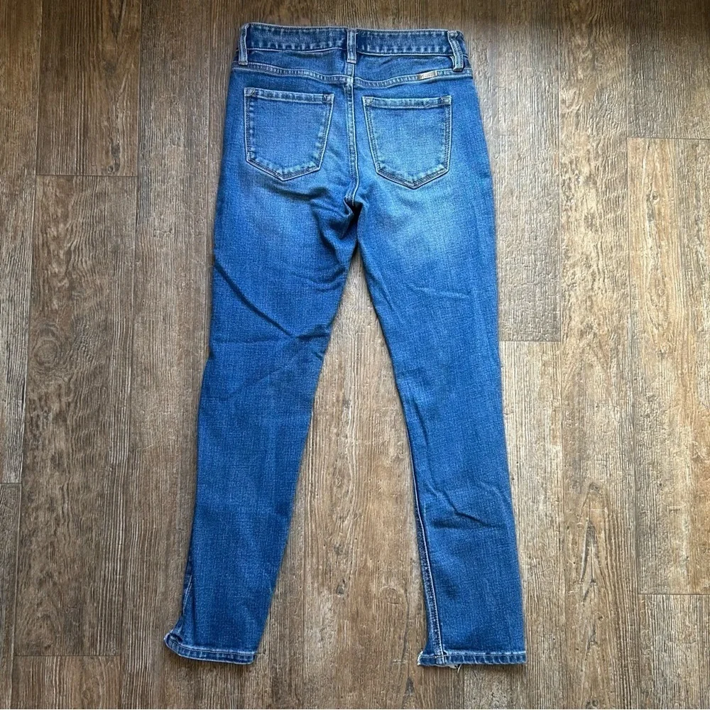 Kancan cane mid rise slim straight leg jeans